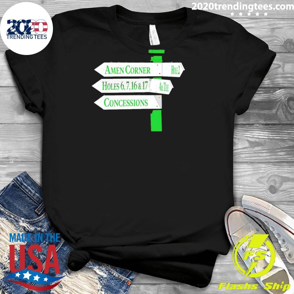 Amen Corner Hole 2 Holes 6 7 16 And 17 4th Concessions Shirt
