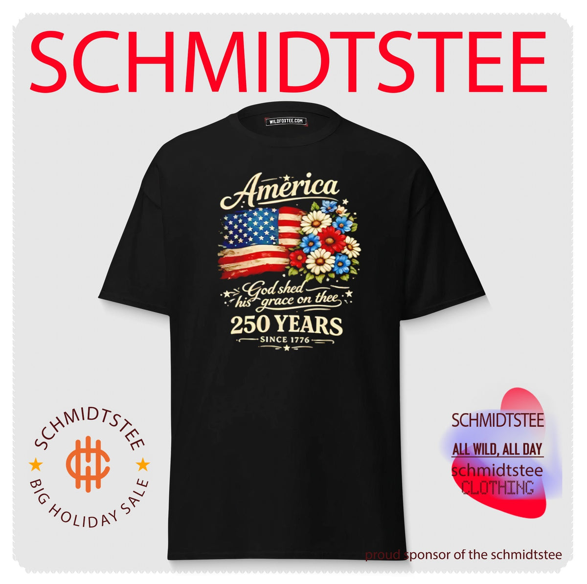 America 250 God Shed His Grace On Thee Shirt