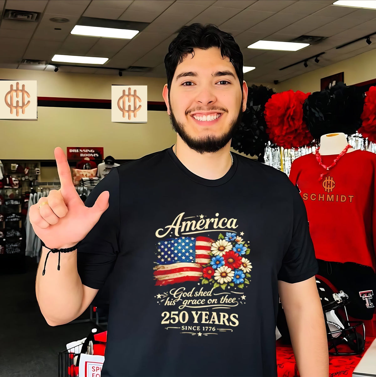 America 250 God Shed His Grace On Thee Shirt