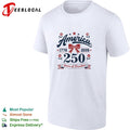 America 250 years of freedom 1776 2026 bow ribbon vintage graphic shirt