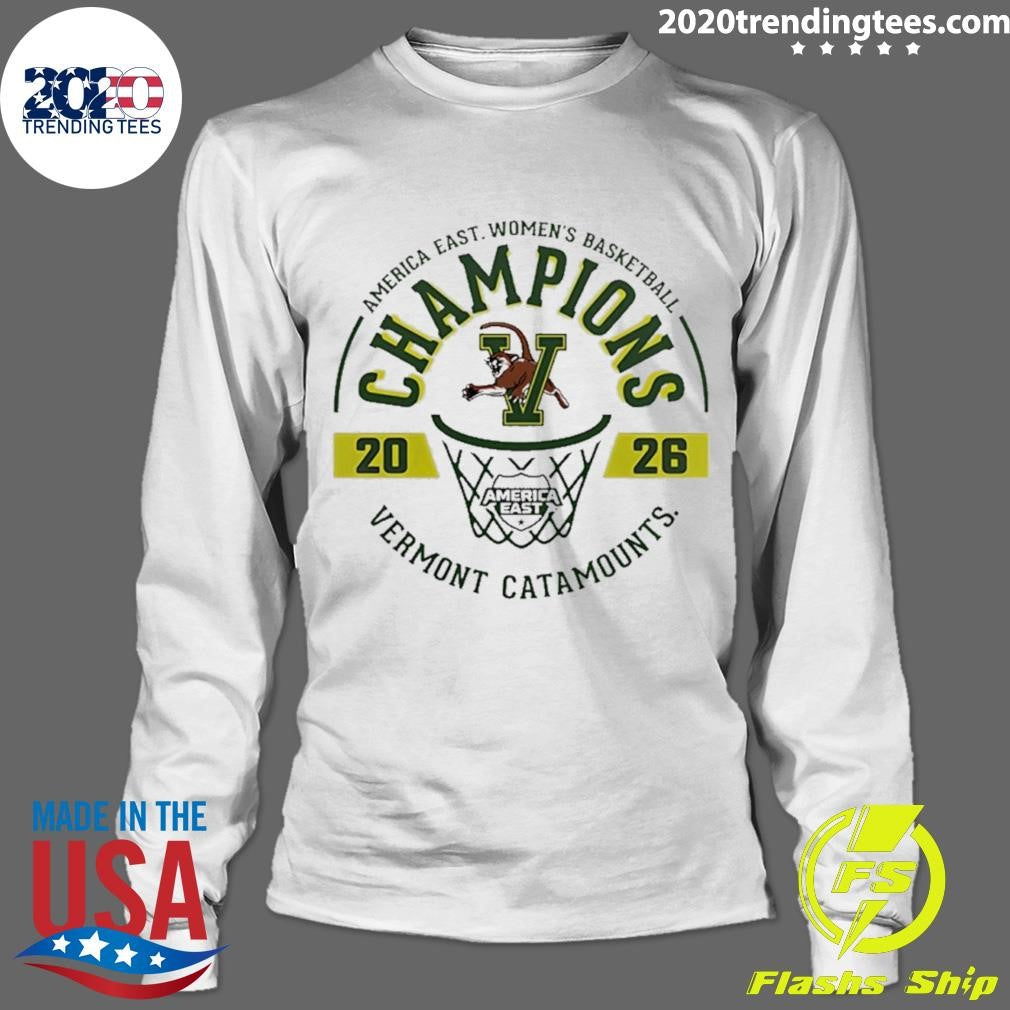 America East Women’s Basketball Champions 2026 Vermont Catamounts Logo Shirt