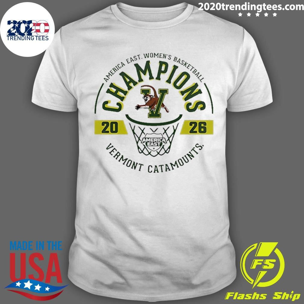 America East Women’s Basketball Champions 2026 Vermont Catamounts Logo Shirt