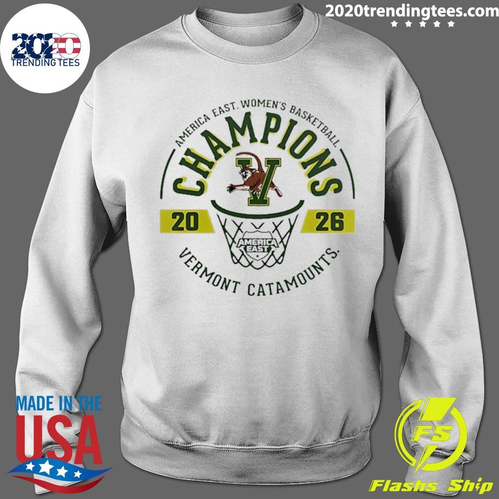 America East Women’s Basketball Champions 2026 Vermont Catamounts Logo Shirt