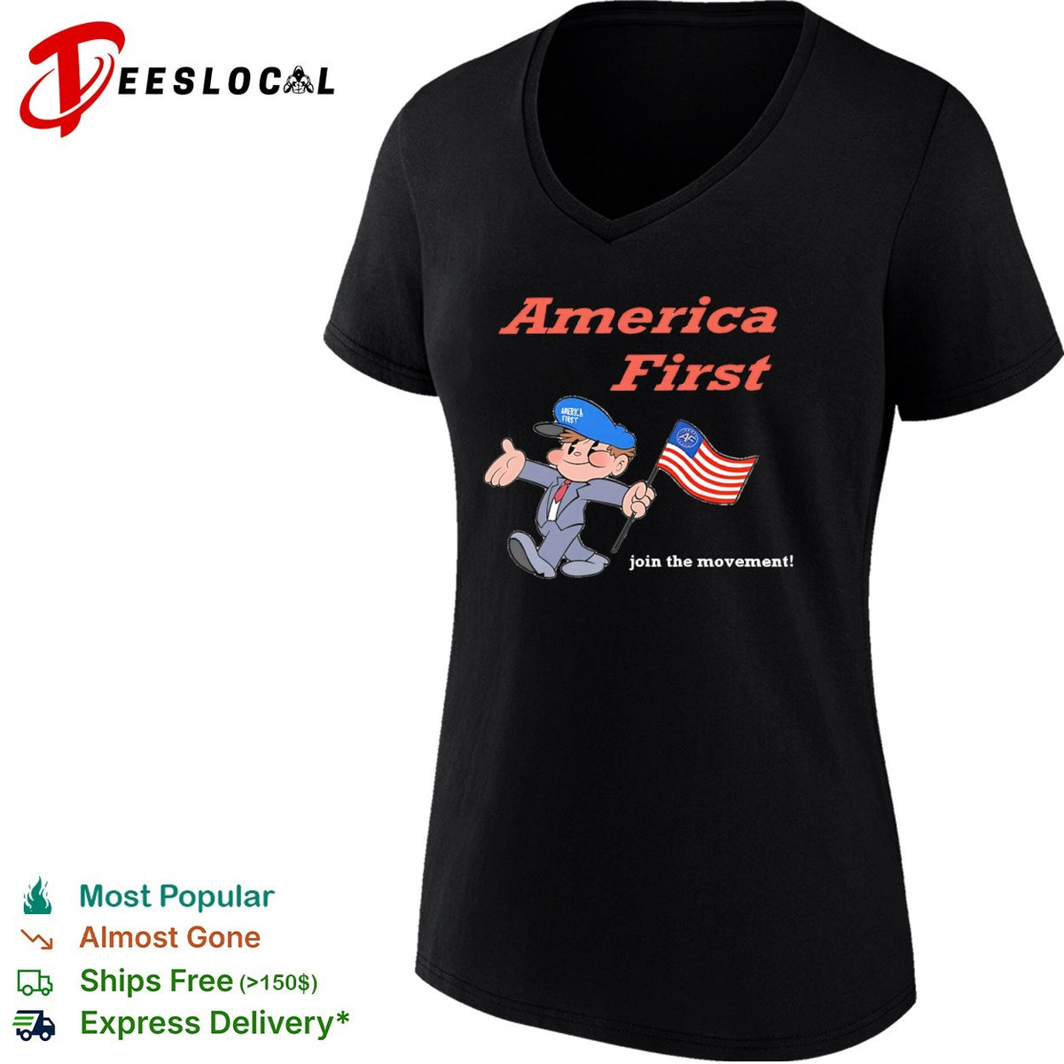 America First join the movement AF patriotic symbol shirt