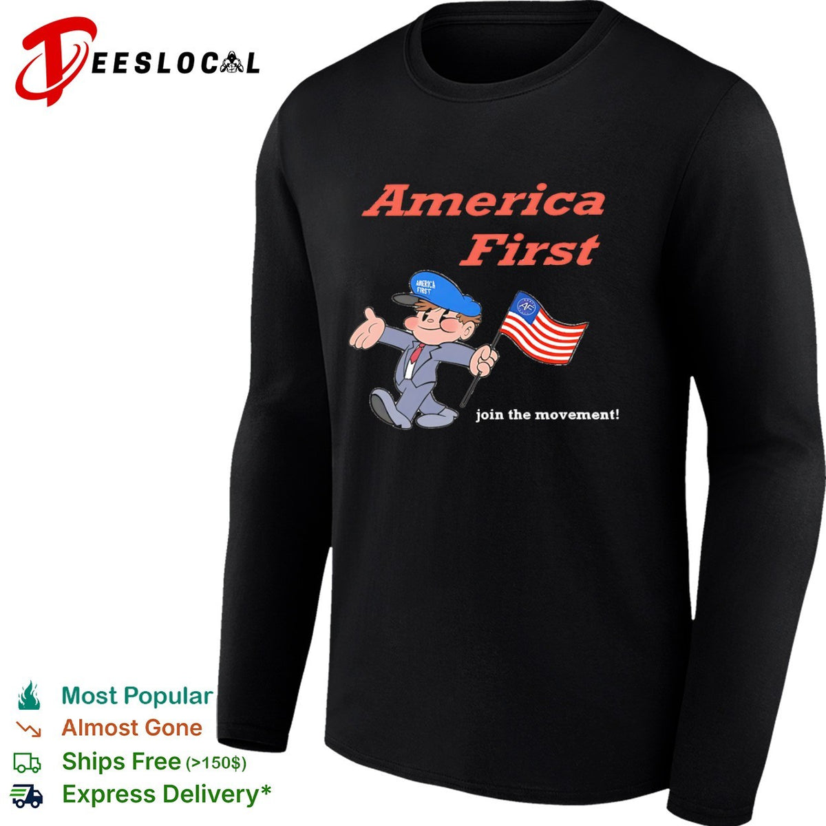 America First join the movement AF patriotic symbol shirt