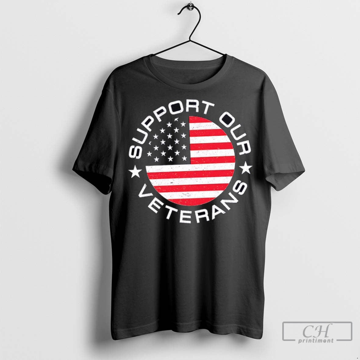 America Support Our Veterans Long Sleeve T Shirts Jpg