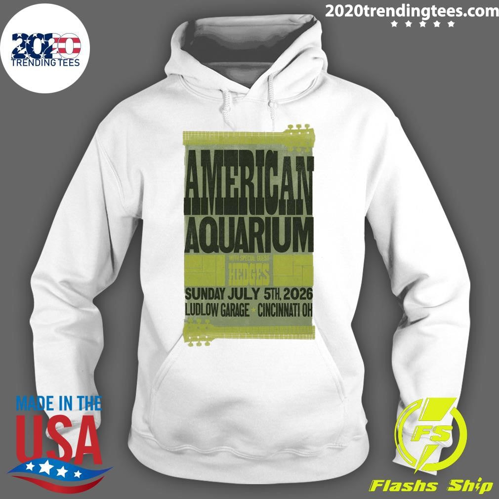 American Aquarium In Cincinnati OH On July 5th 2026 Tour Shirt
