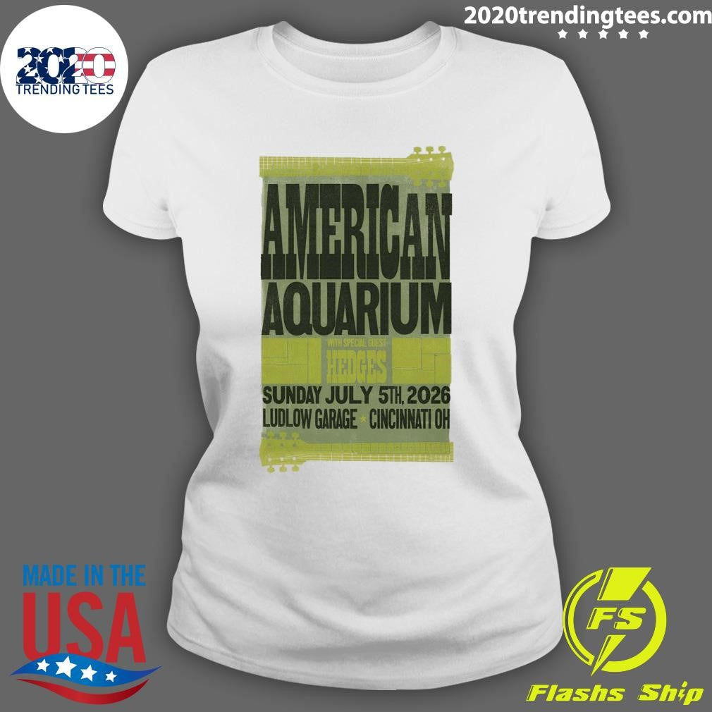 American Aquarium In Cincinnati OH On July 5th 2026 Tour Shirt