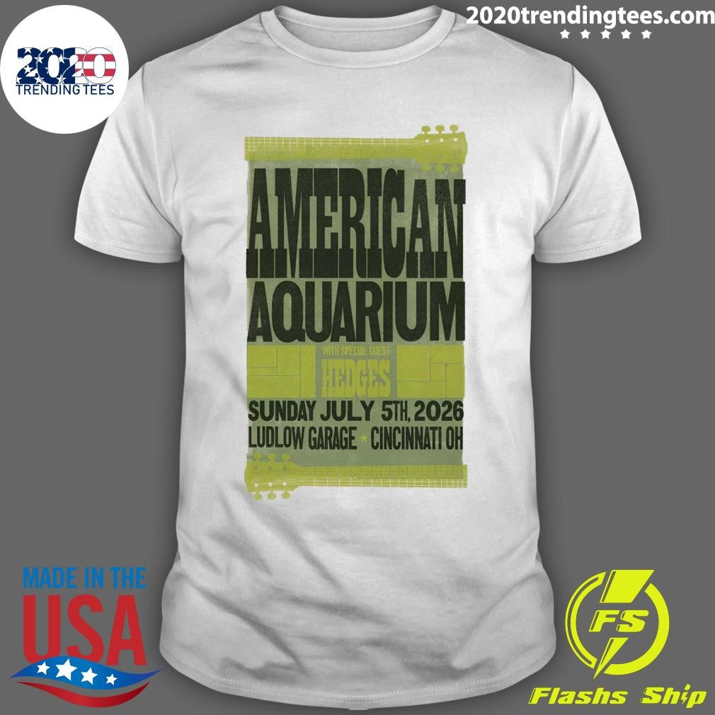 American Aquarium In Cincinnati OH On July 5th 2026 Tour Shirt