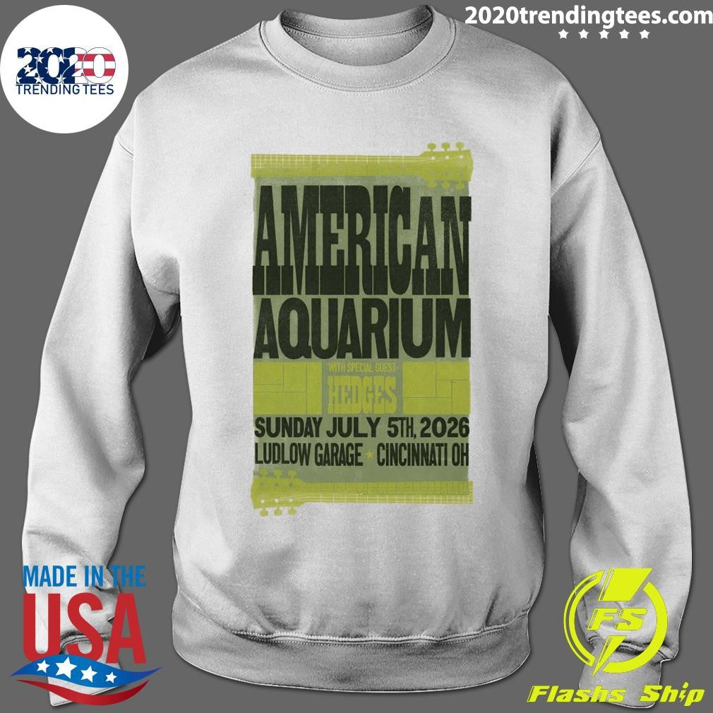 American Aquarium In Cincinnati OH On July 5th 2026 Tour Shirt