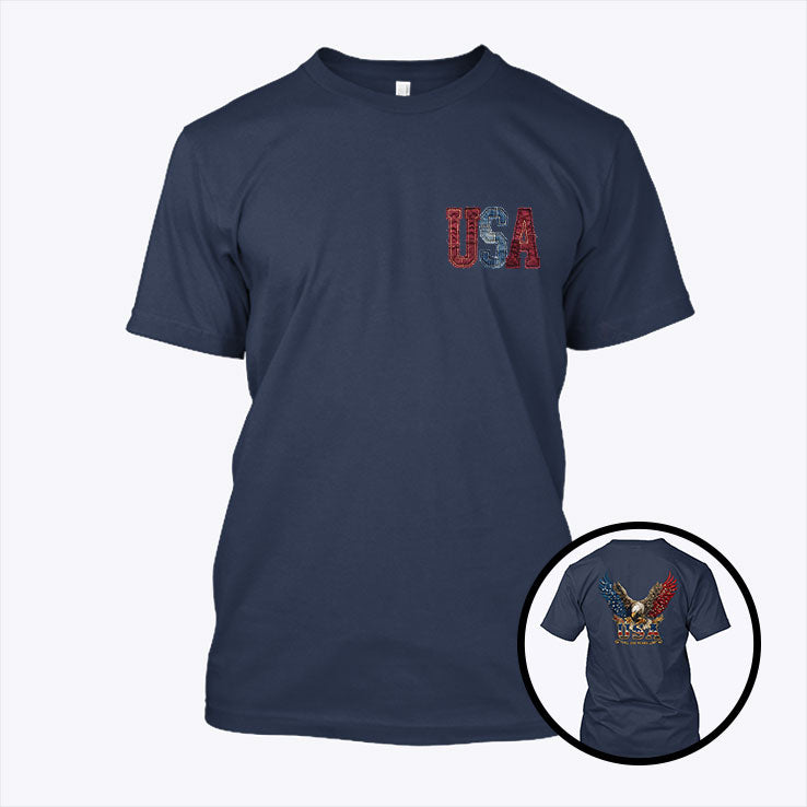 American Eagle USA 250 Years Patriotic T Shirt