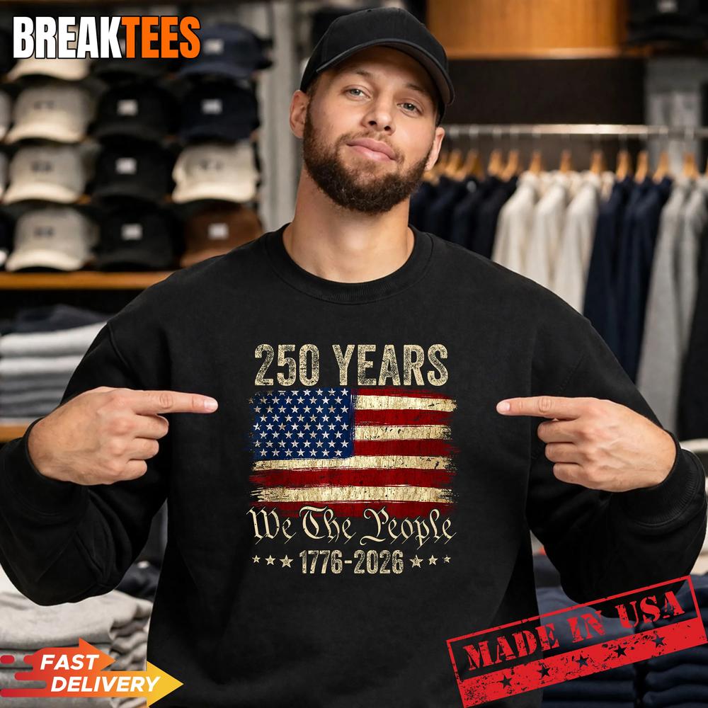 American Flag 250th Anniversary 1776 2026 T-Shirt