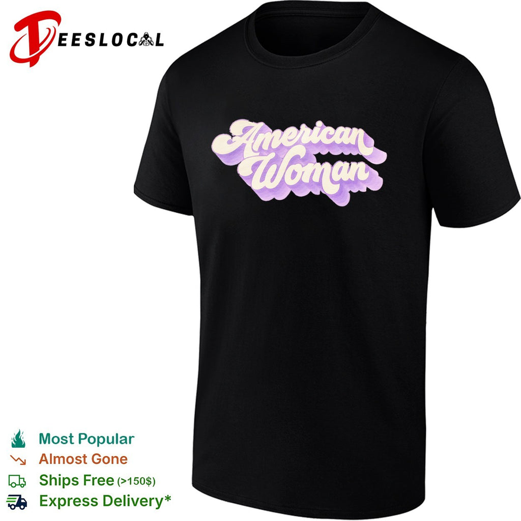 American Woman Retro 1970s Music Rock Band Classic Rock Song Shirt
