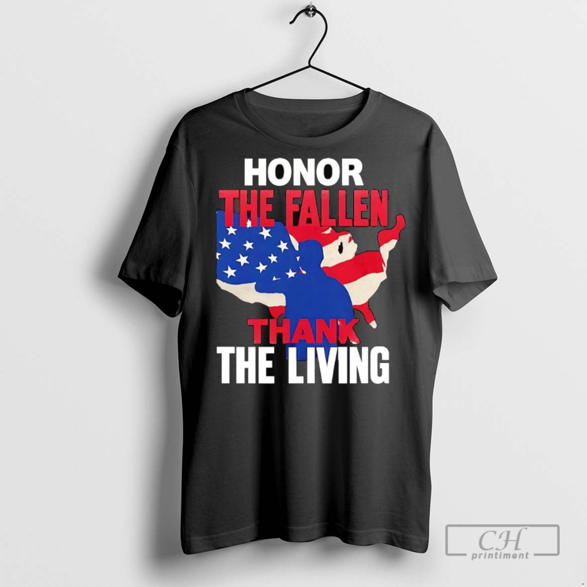 American Veteran Honor The Fallen Thank The Living T Shirts