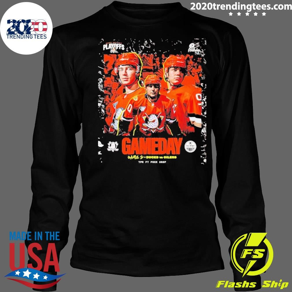 Anaheim Ducks Và Edmonton Oilers Gameday Playoff 2026 Shirt