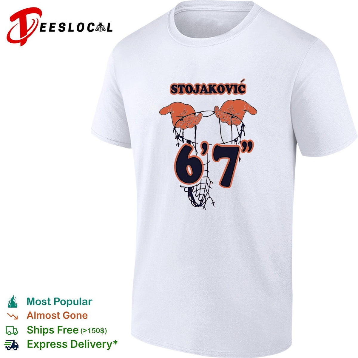 Andrej Stojakovic 6 7 Illinois Fighting Illini basketball shirt
