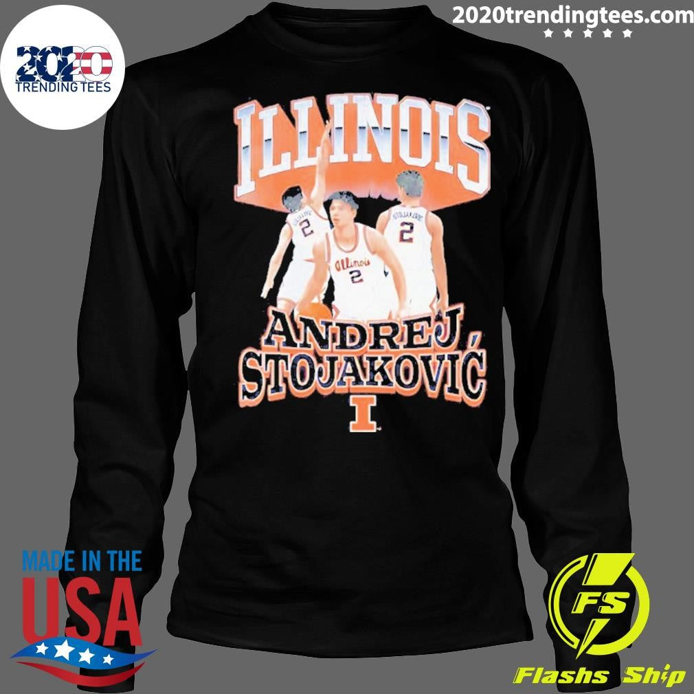 Andrej Stojakovic Illinois Fighting Illini Men’s Basketball Vintage Shirt