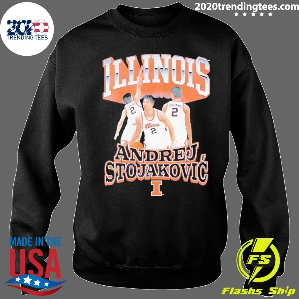 Andrej Stojakovic Illinois Fighting Illini Men’s Basketball Vintage Shirt