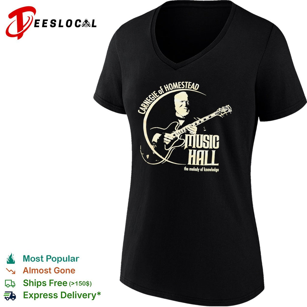 Andrew Carnegie Carnegie of Homestead Music Hall the melody of knowledge shirt