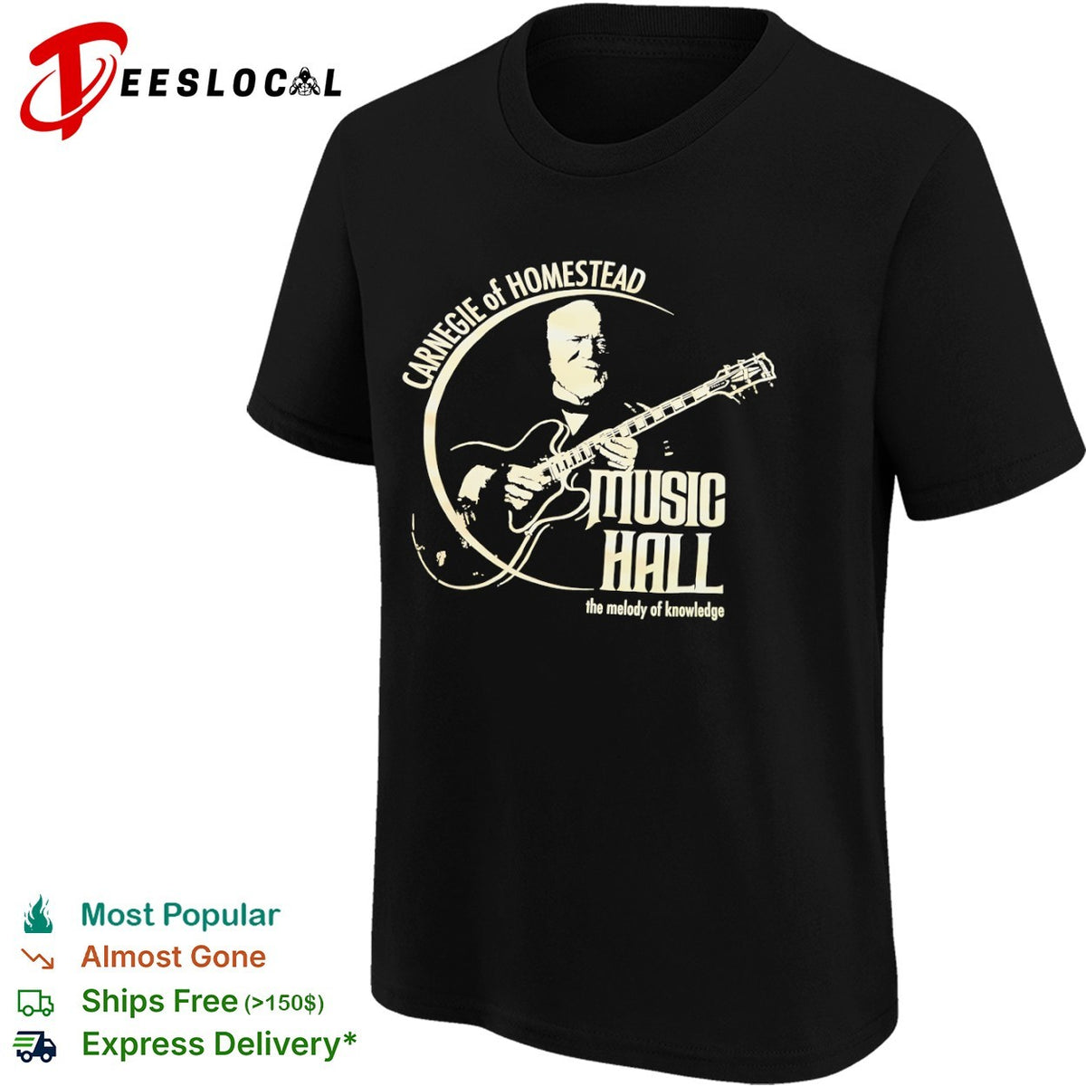 Andrew Carnegie Carnegie of Homestead Music Hall the melody of knowledge shirt