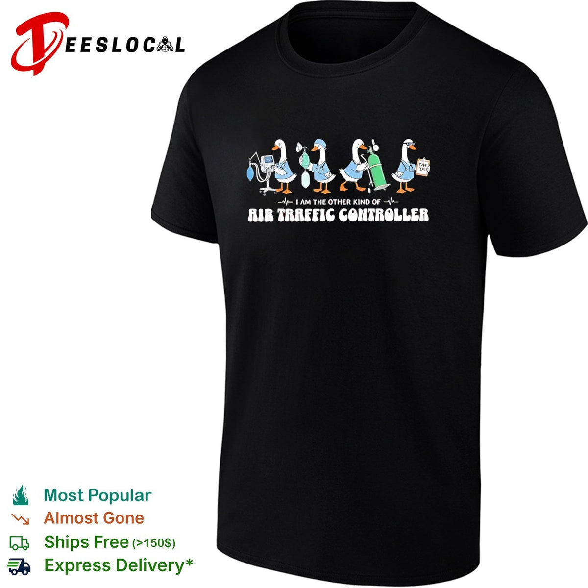 Anesthesiologist Ducks I am the other kind of air traffic controller tube em shirt