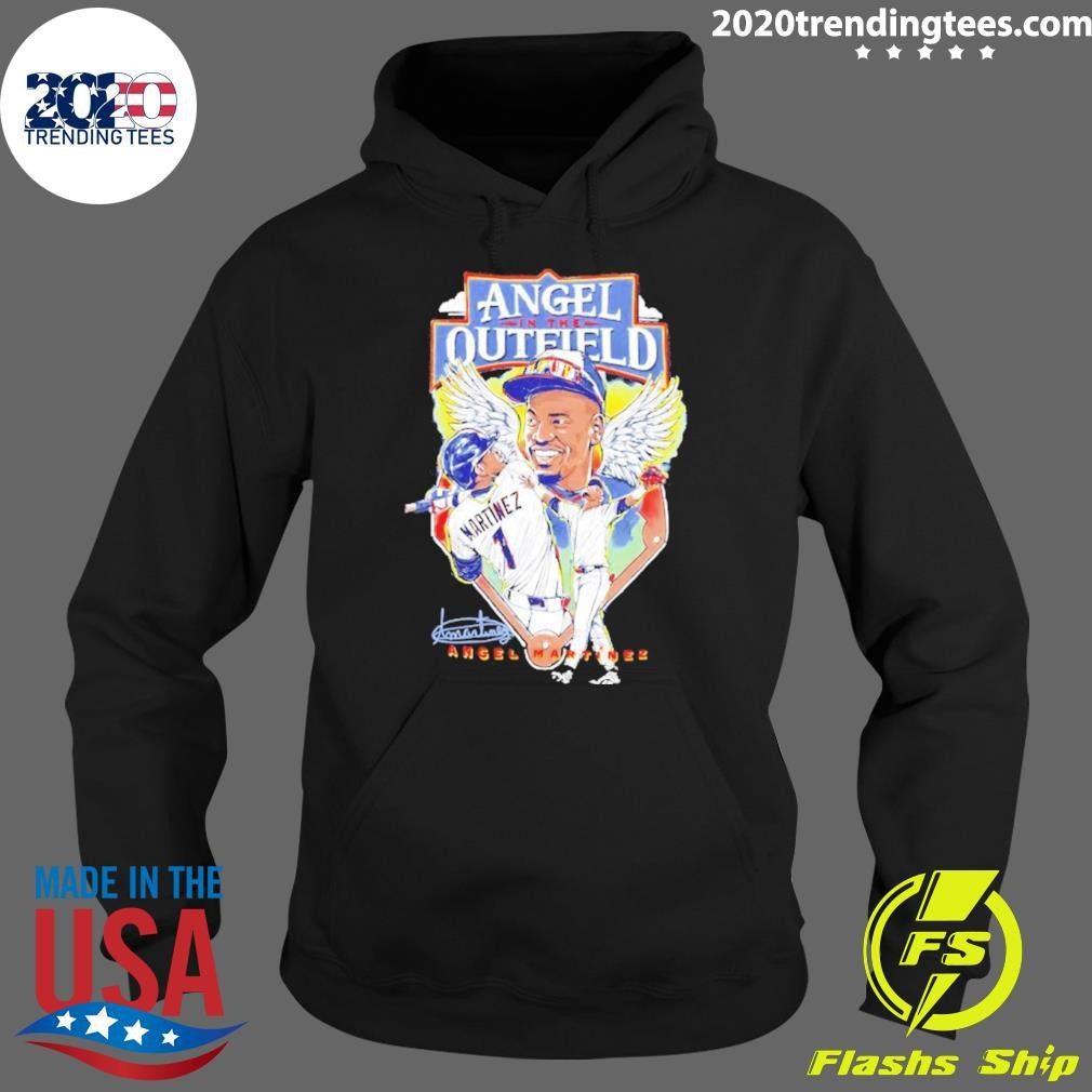 Angel Martinez In The Outfield Cleveland Guardians Signature Shirt