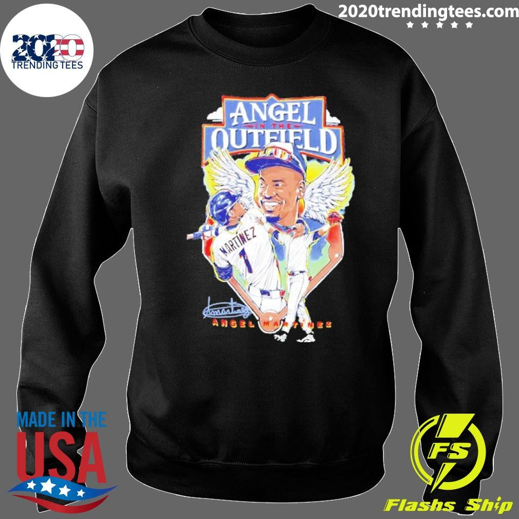 Angel Martinez In The Outfield Cleveland Guardians Signature Shirt