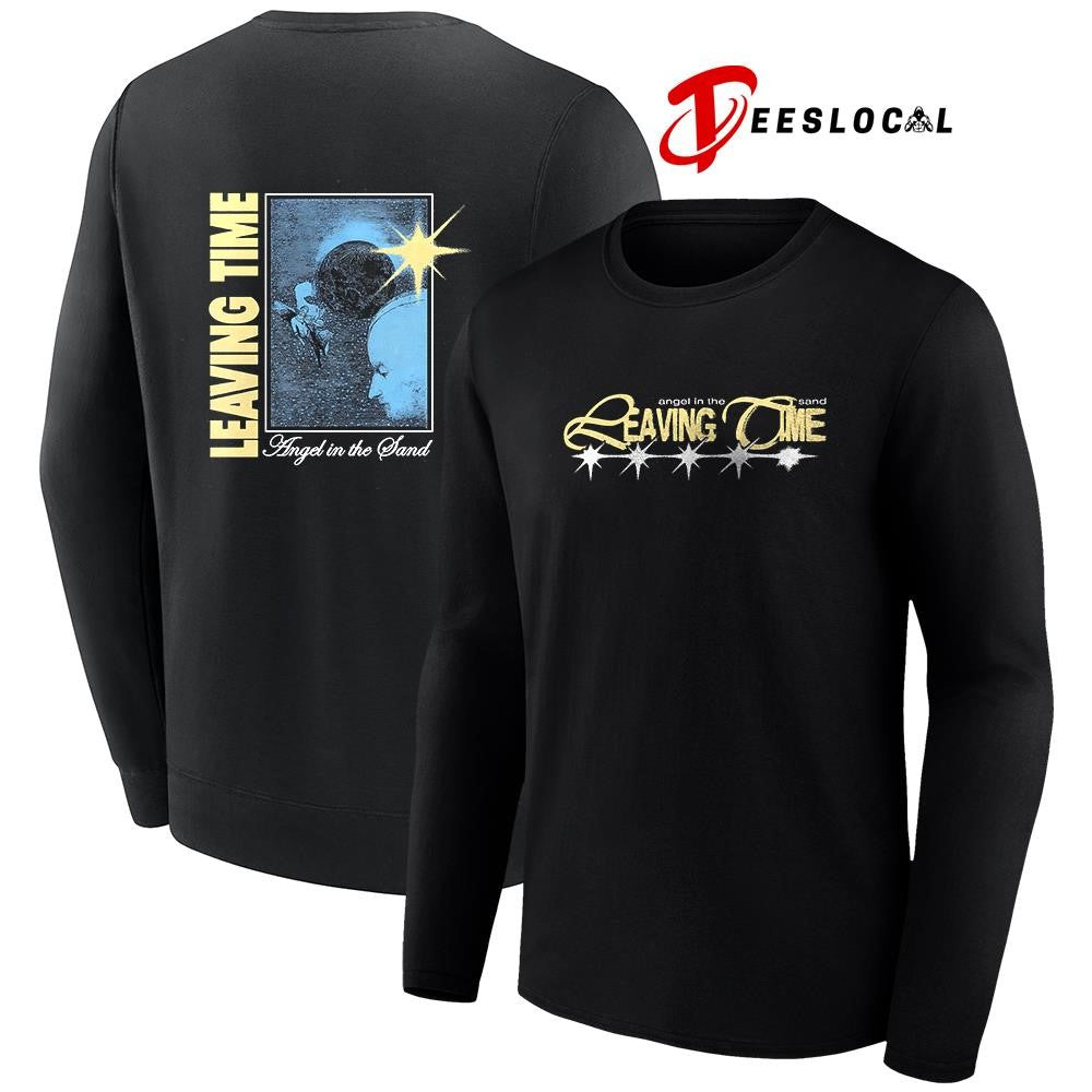 Angel in the sand leaving time graphic shirt