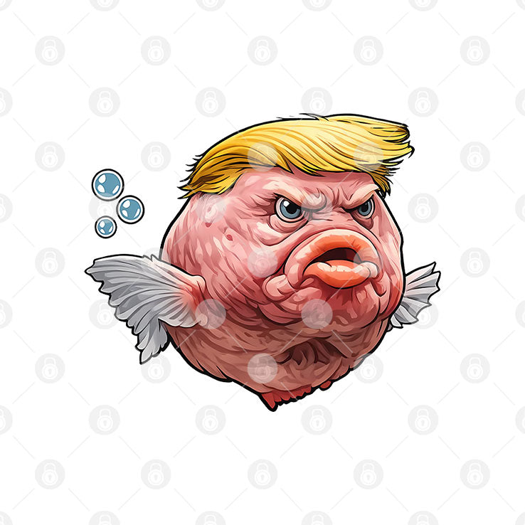 Angry Fish Political Satire Trump Shirt
