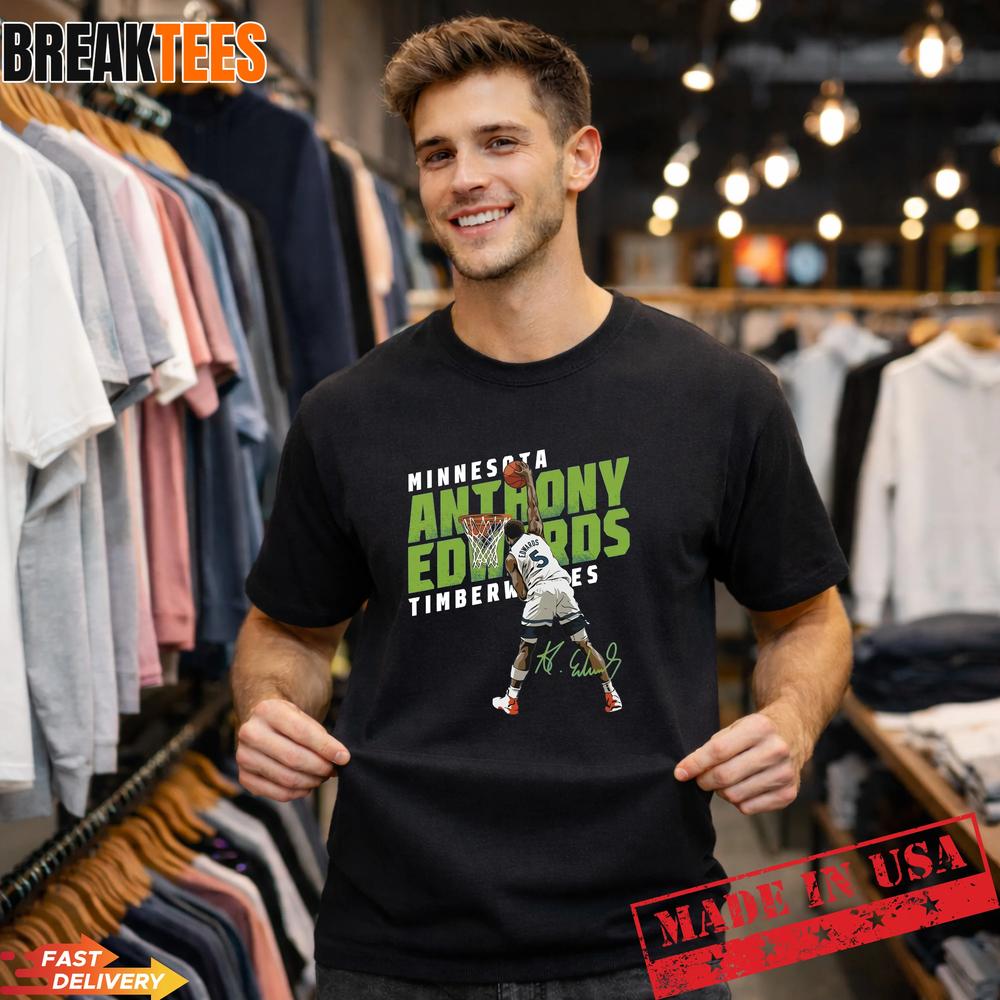 Anthony Edwards Minnesota Timberwolves Graphic T-Shirt – Ant-Man Basketball Fan Tee