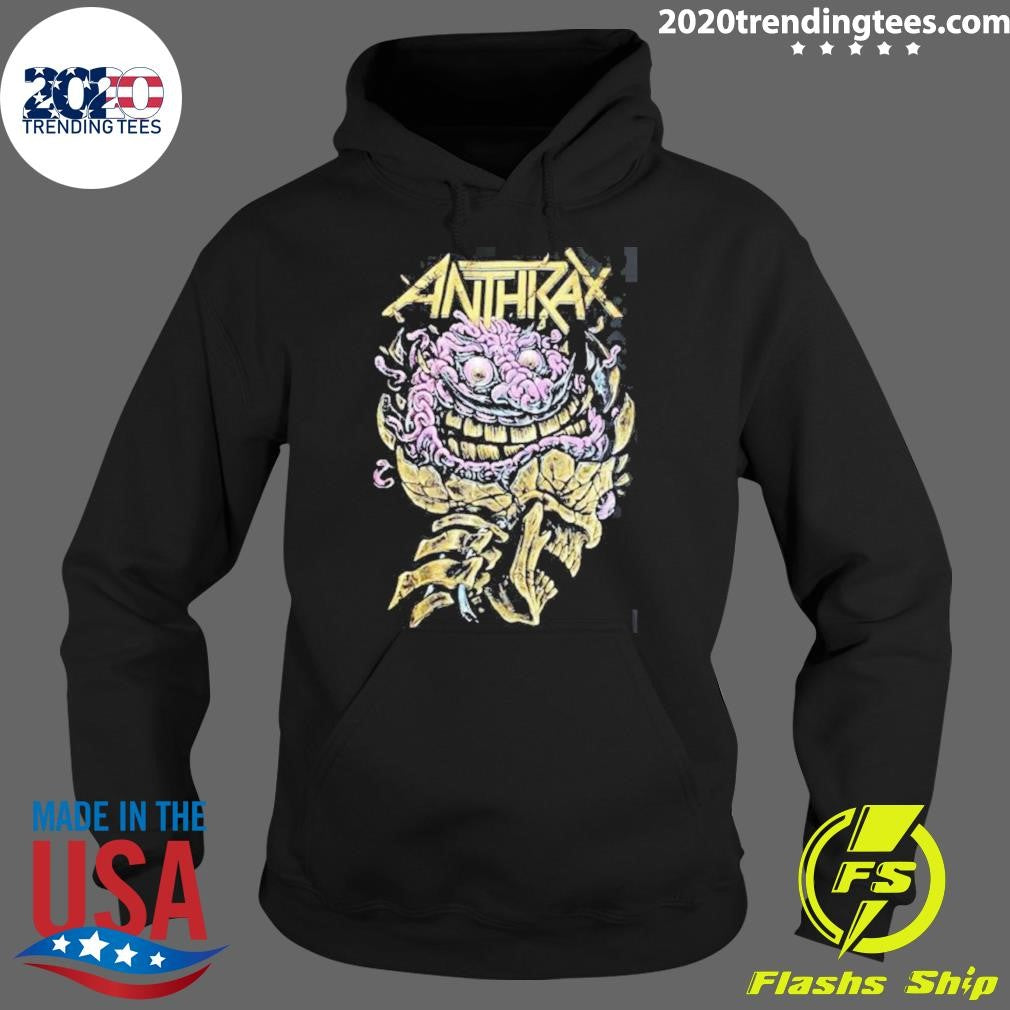 Anthrax Australia Tour 2026 Merch Tee Skull Brain Art With Dates Back Shirt