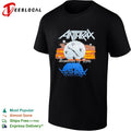 Anthrax persistence of time skull clock shirt