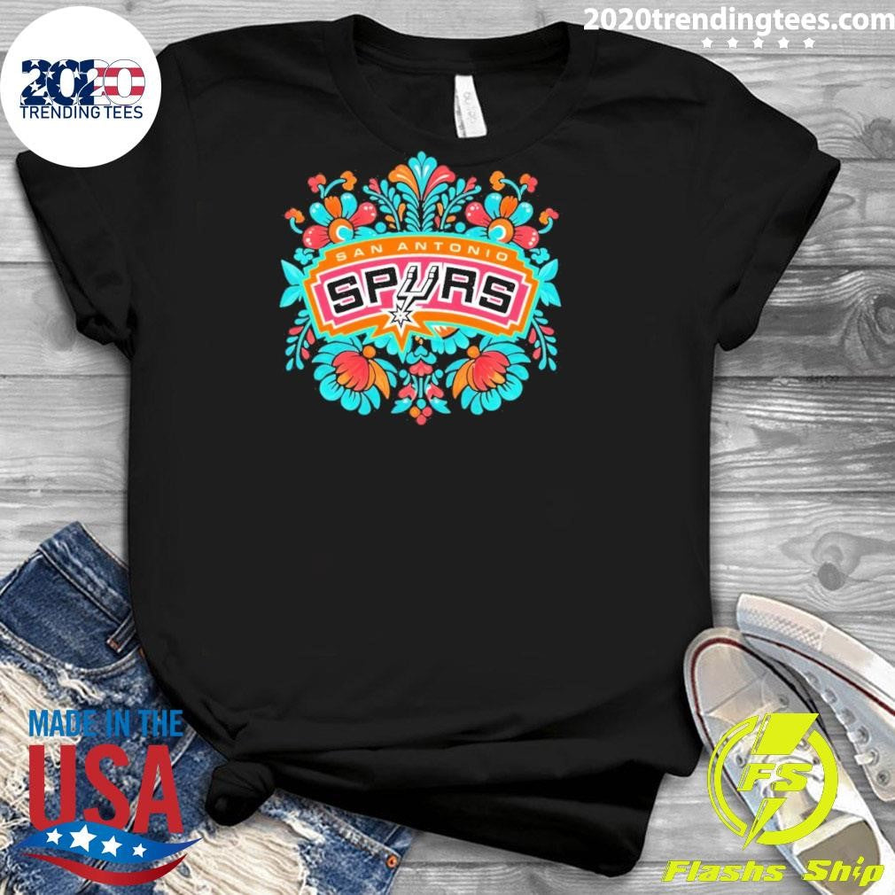 Antonio Spurs Fiesta Basketball Floral Nba Playoffs 2026 Shirt