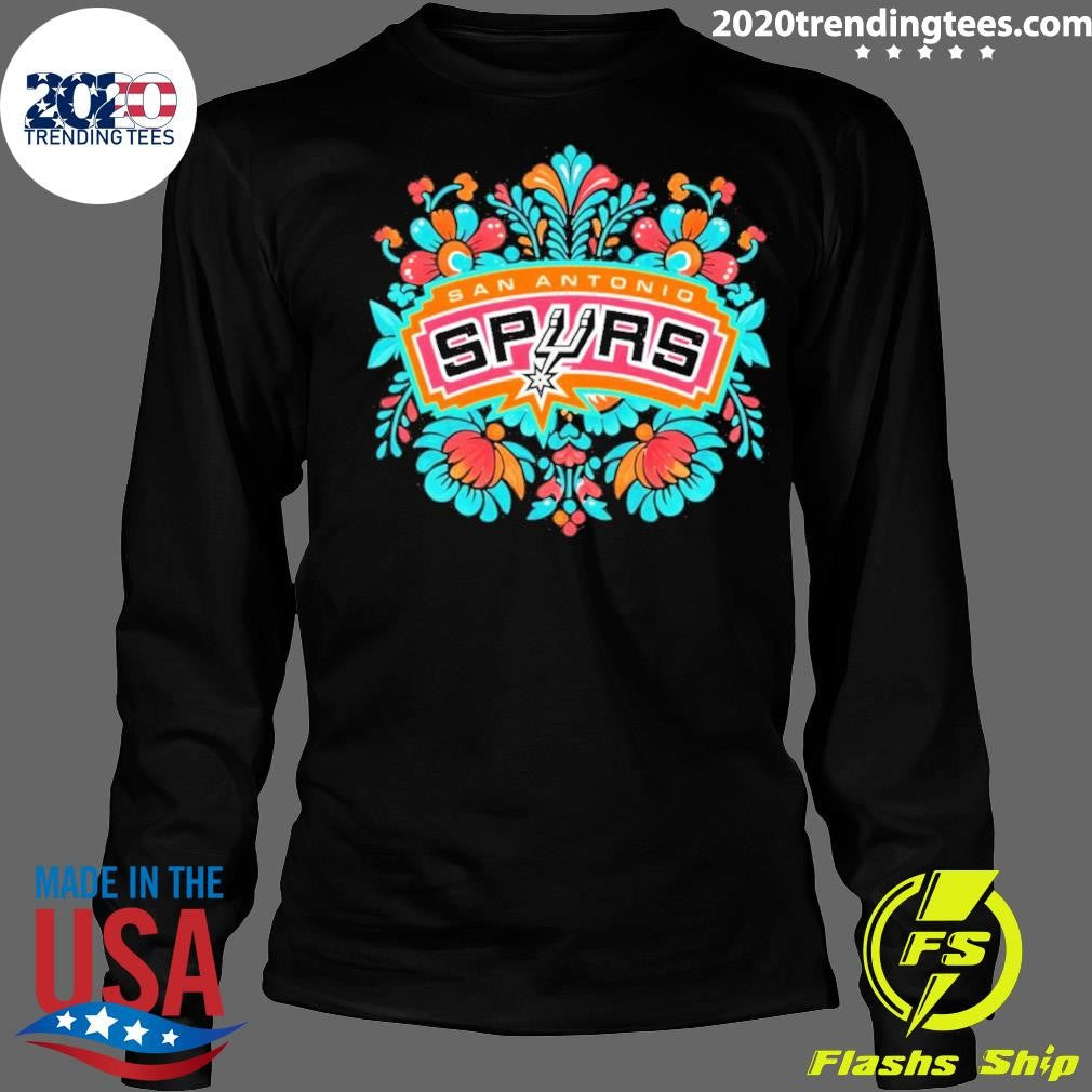 Antonio Spurs Fiesta Basketball Floral Nba Playoffs 2026 Shirt