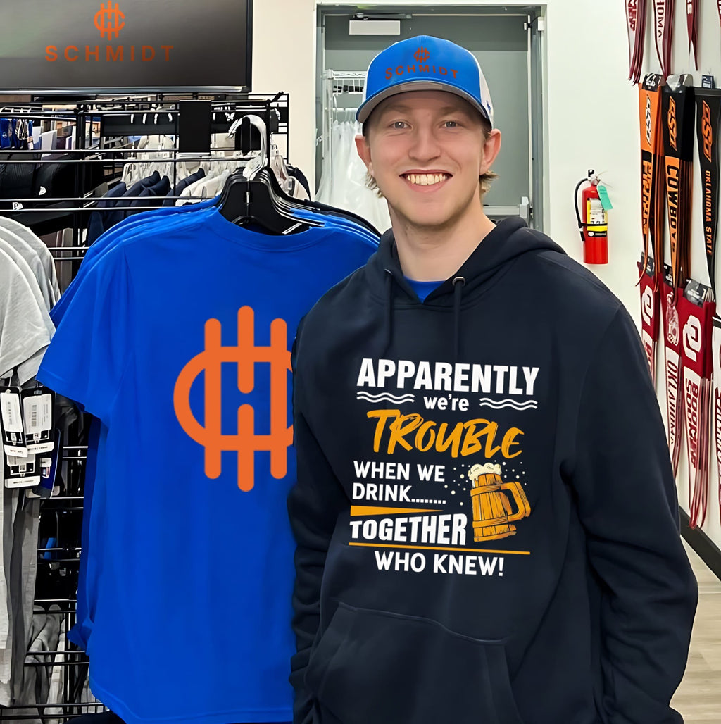 Apparently we’re trouble when we drink together who knew shirt