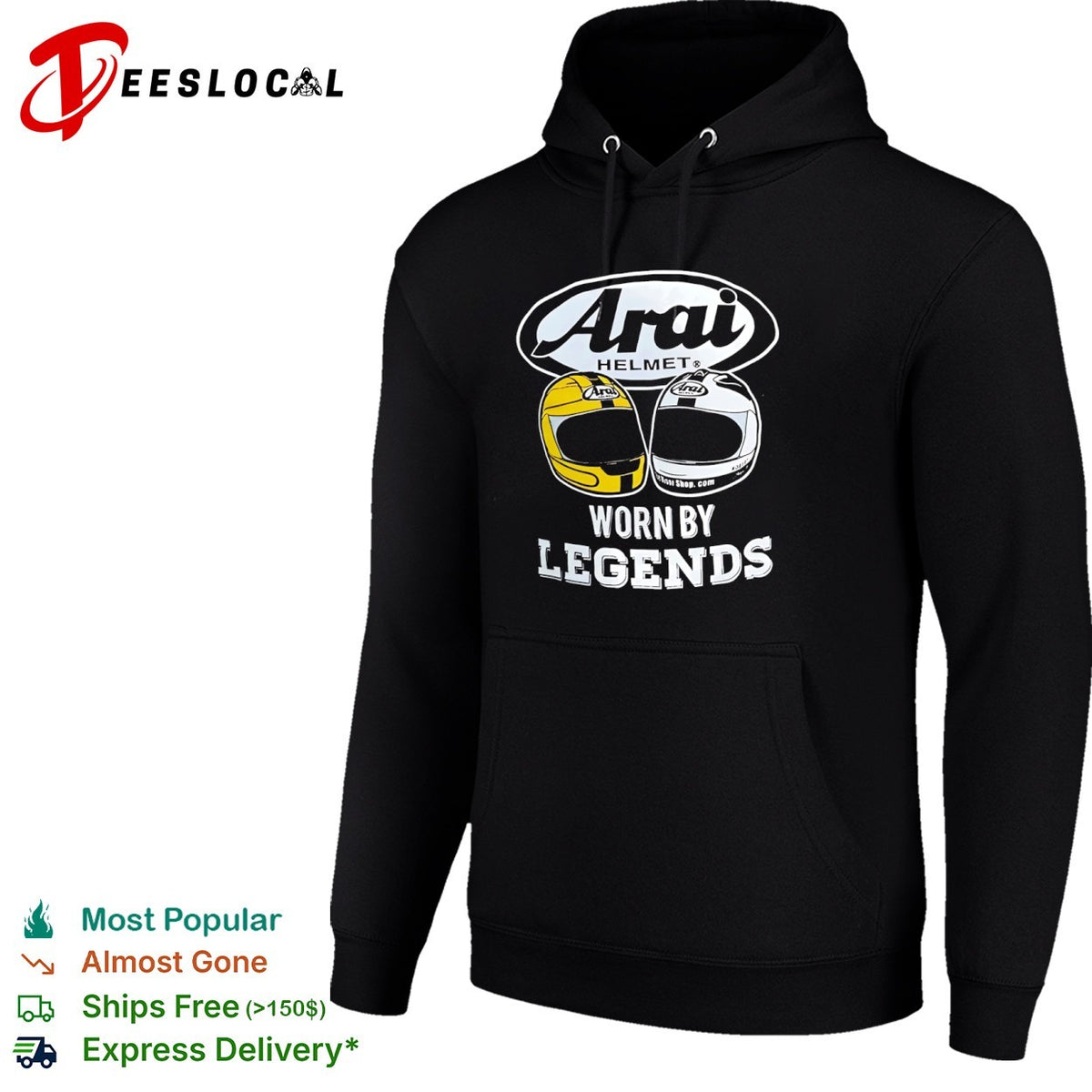 Arai Helmet Worn by Legends Motorsport Racing shirt