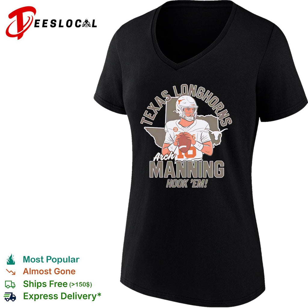 Arch Manning Texas Longhorns SEC football hook em shirt