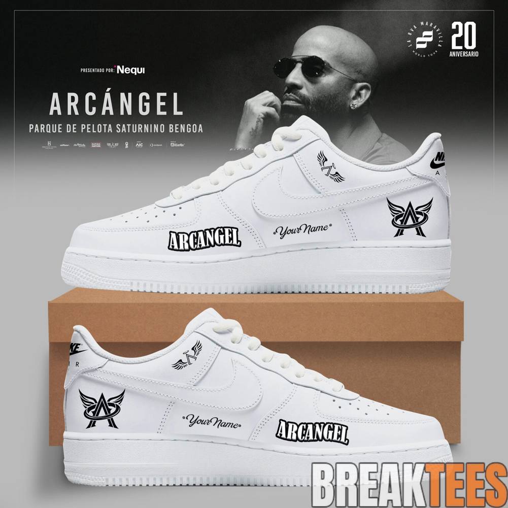 Arcngel La 8va Maravilla World Tour 20 Aniversario Custom Air Force 1 Shoes