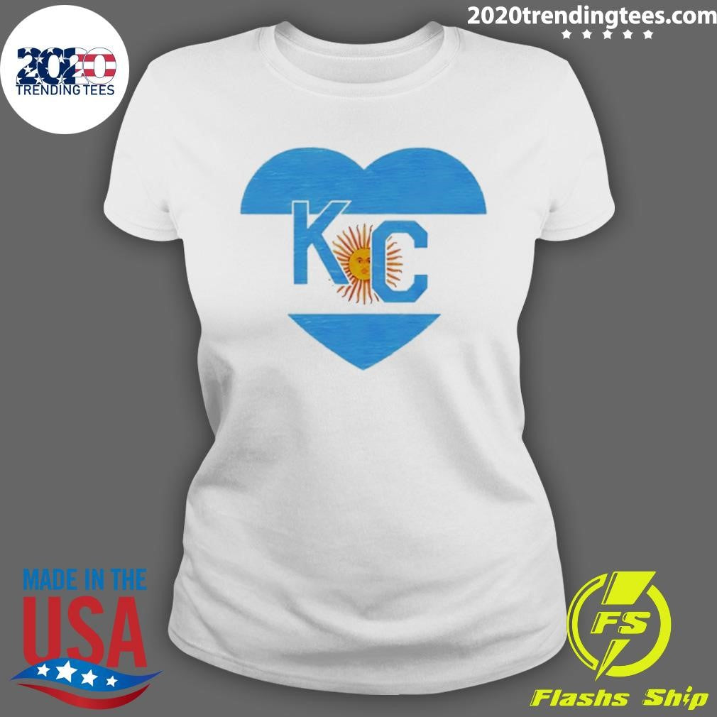 Argentina Kansas City Kc In Heart Shirt