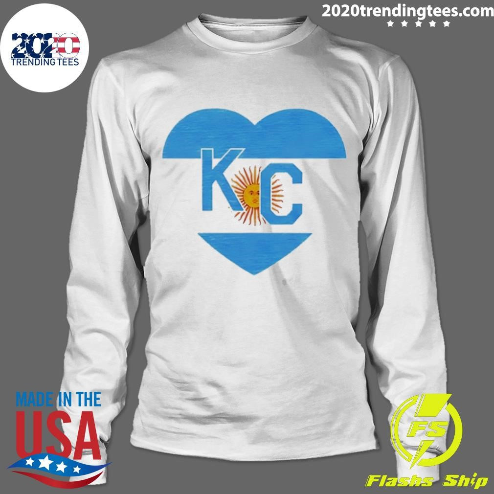 Argentina Kansas City Kc In Heart Shirt