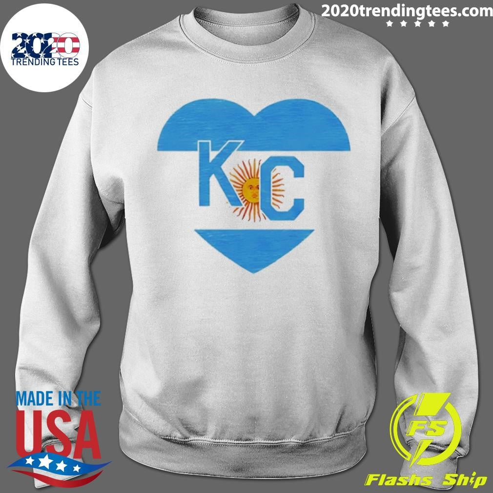 Argentina Kansas City Kc In Heart Shirt