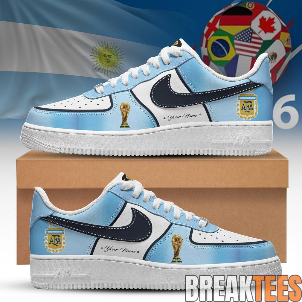 Argentina National Team World Cup 2026 Custom Air Force 1 Shoes
