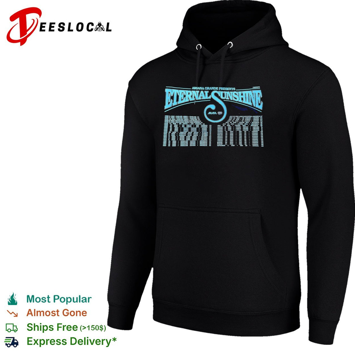 Ariana Grande Eternal Sunshine 2026 Tour Dates Concert Schedule Concert Tour shirt