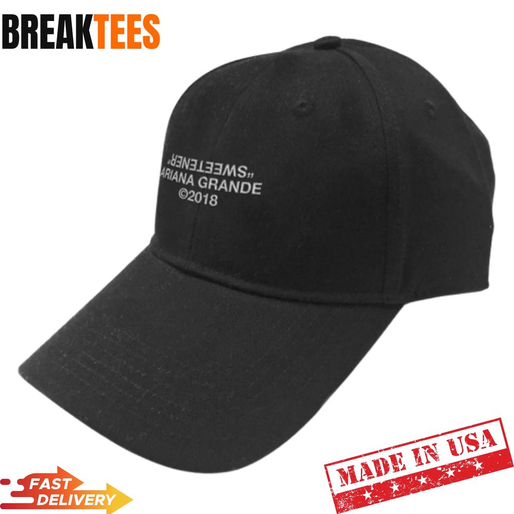 Ariana Grande Sweetener Black Baseball Cap