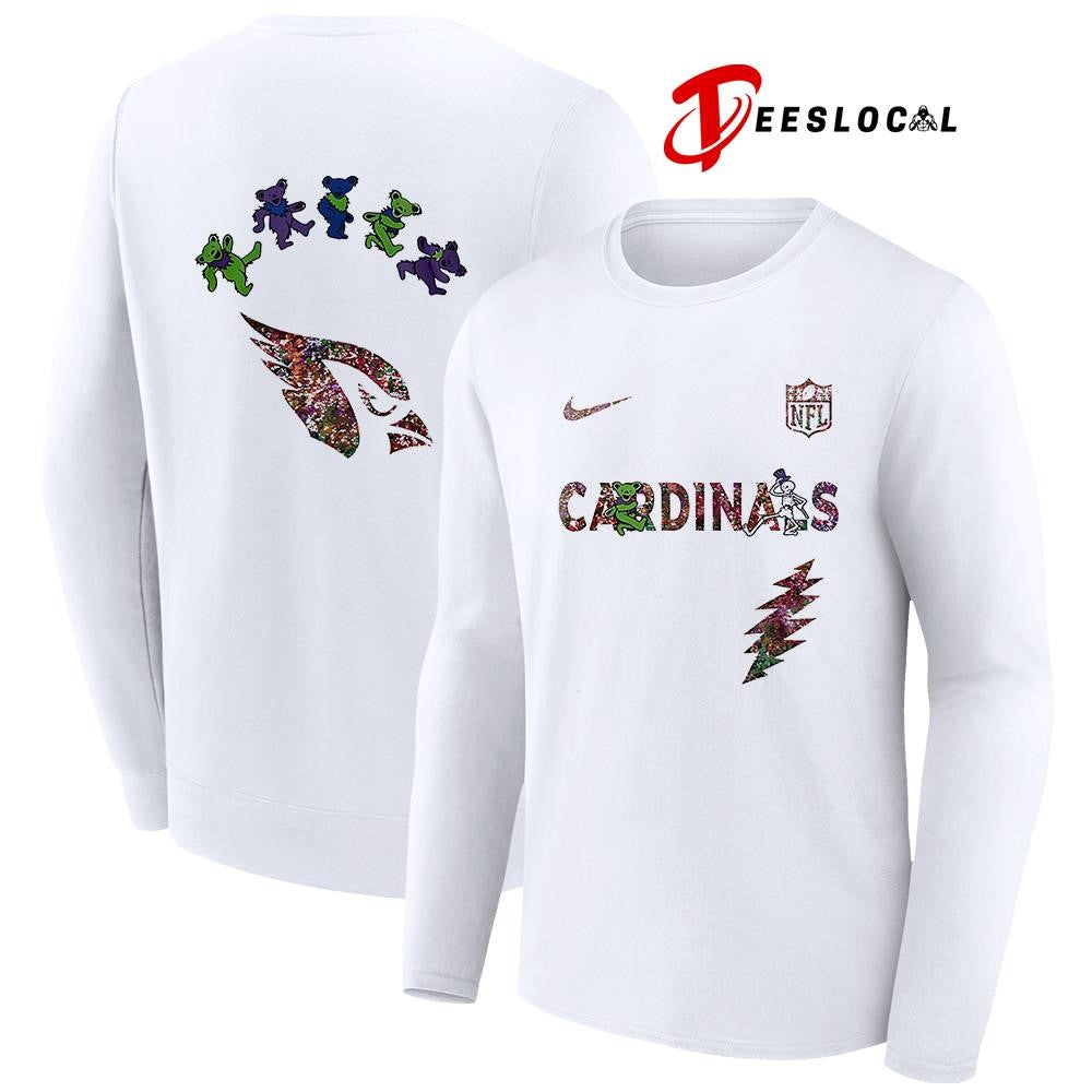 Arizona Cardinals x Grateful Dead night bears logo shirt