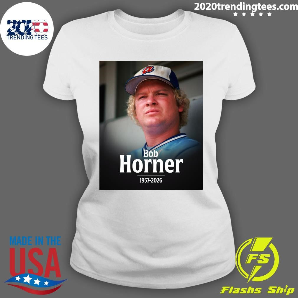 Arizona State Great, Atlanta Braves Infielder Bob Horner Dies At 68 1957-2026 Shirt