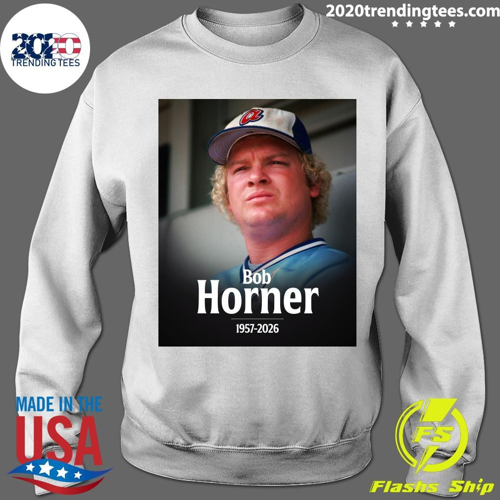 Arizona State Great, Atlanta Braves Infielder Bob Horner Dies At 68 1957-2026 Shirt