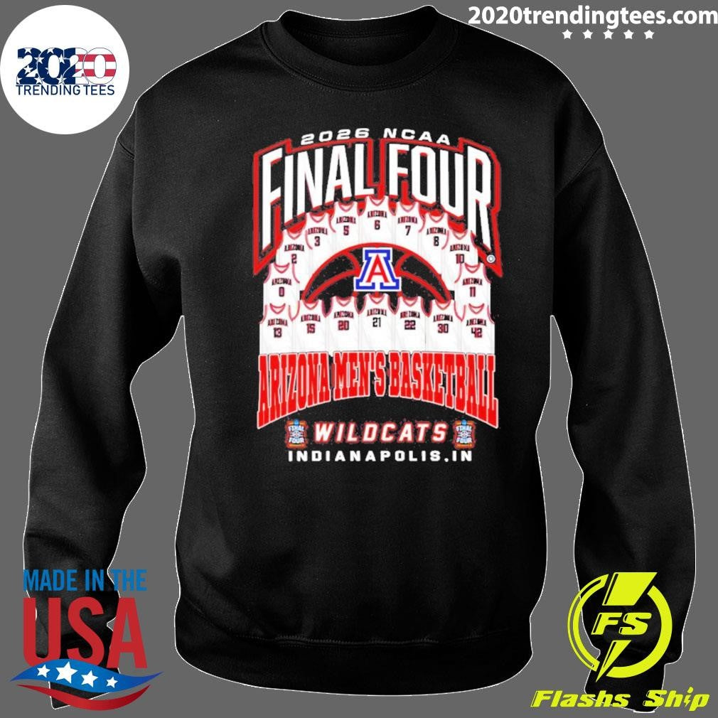 Arizona Wildcats Men’s Basketball 2026 Ncaa Final Four Indianapolis Shirt