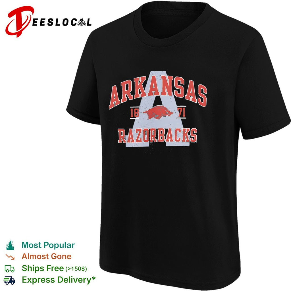 Arkansas Razorbacks 1871 logo University of Arkansas team shirt