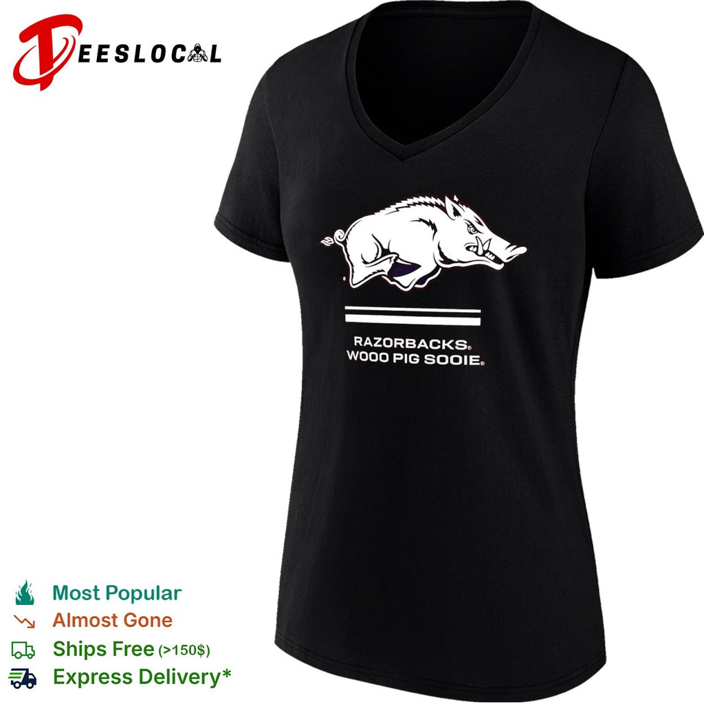 Arkansas Razorbacks Wooo Pig Sooie logo Shirt